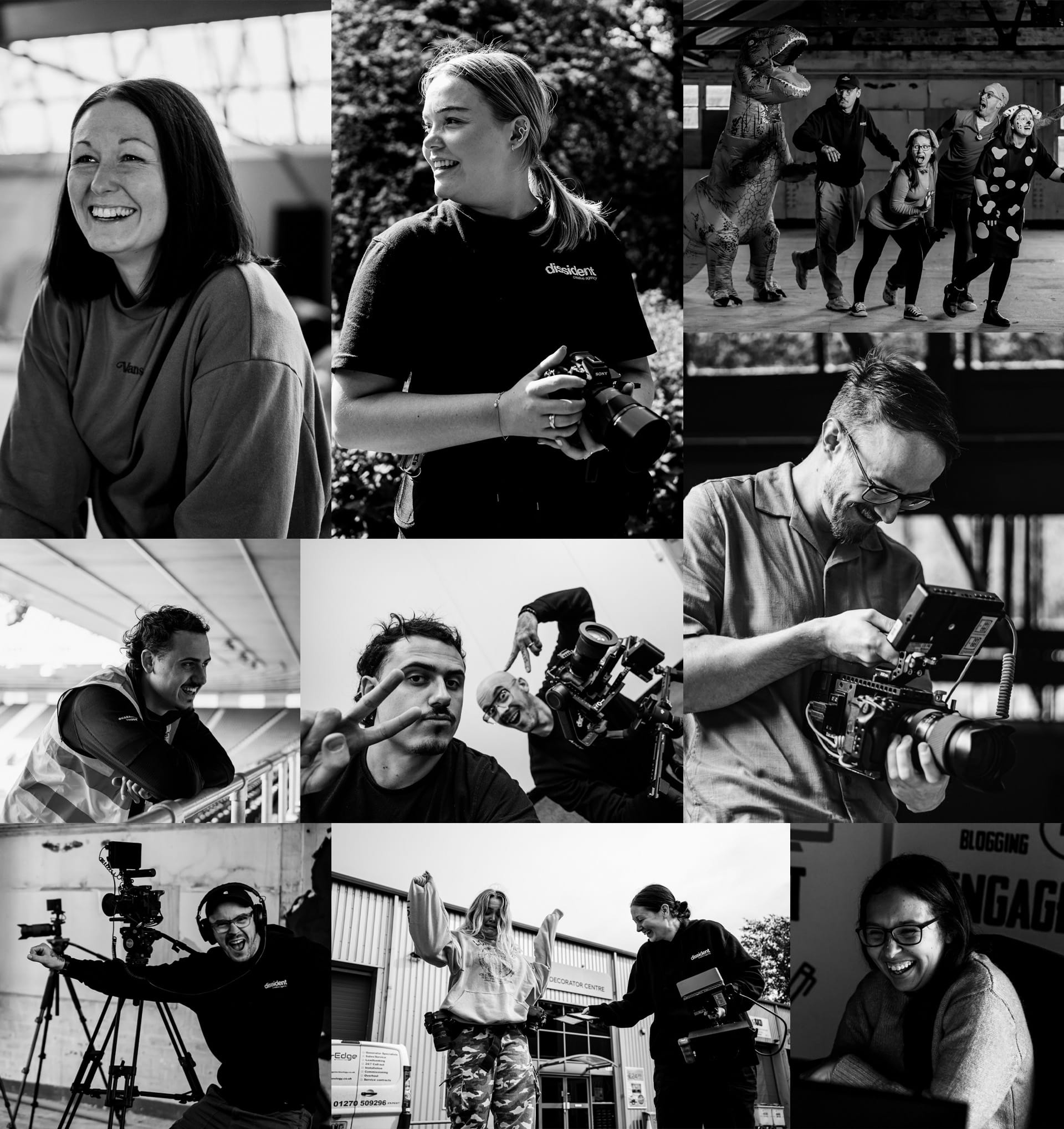 About Us > Our team is what makes Dissident awesome > Image Collage (Mobile)